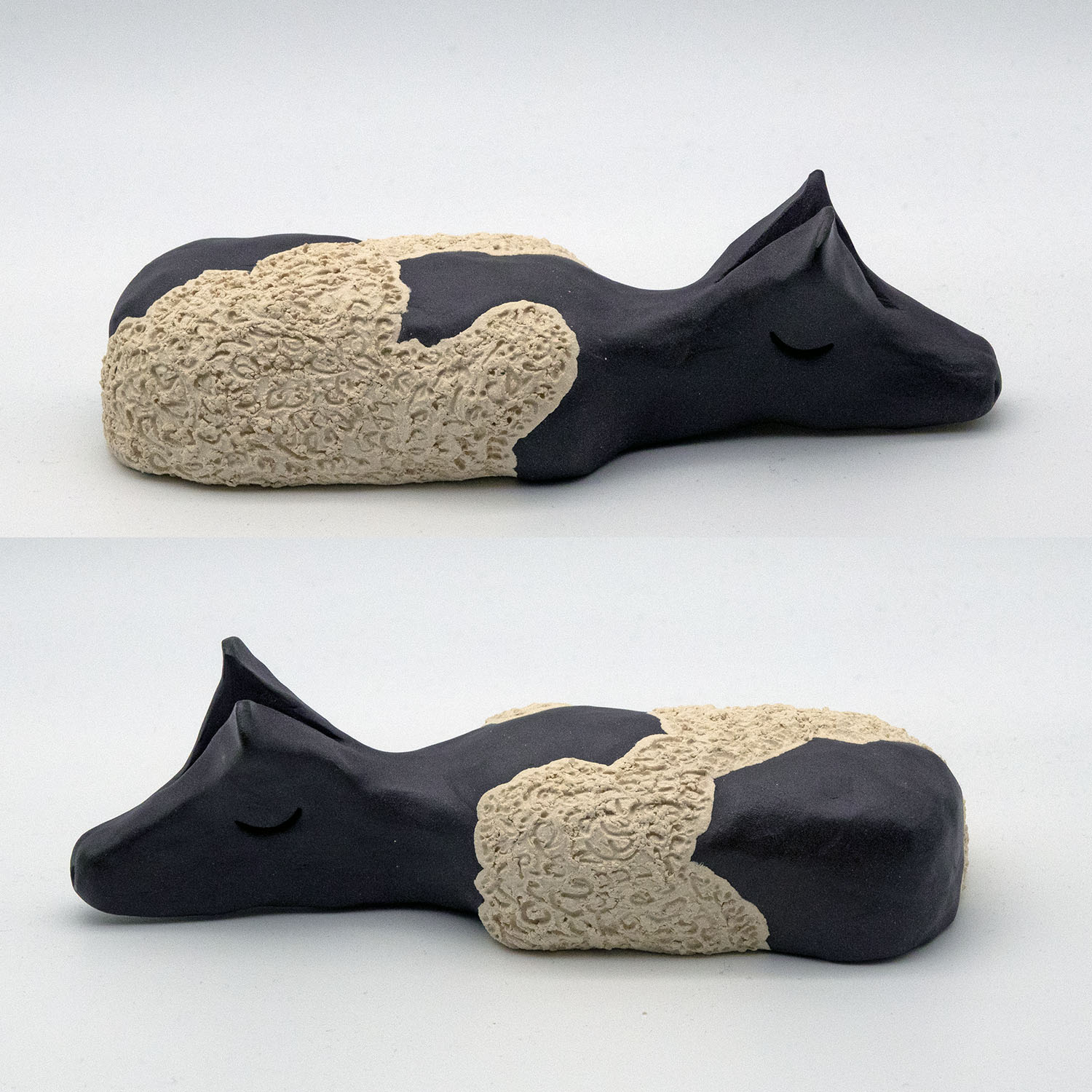 Vilodjur (nummer 30) "Jag är det bästa av min mor och far" – vilande skulptur i Lera.